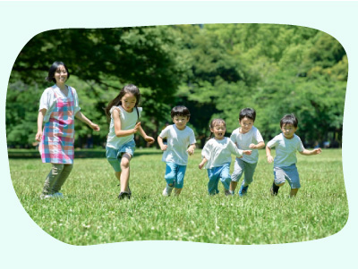 自然や仲間を大切にする子ども